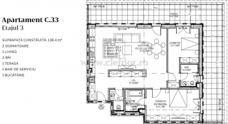 Floreasca - ultra finished apartment 2 bedroom for rent Floreasca - apartament ultra finisat 3 camere de inchiriat